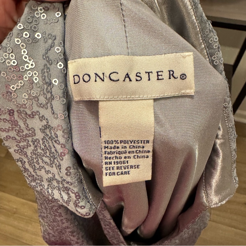 Doncaster Silver Sequin Button-Front Shirt Dress … - image 7